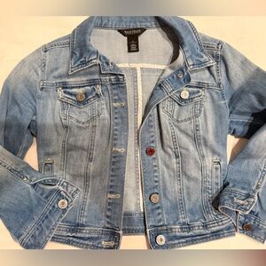 White House Black Market Denim Jacket